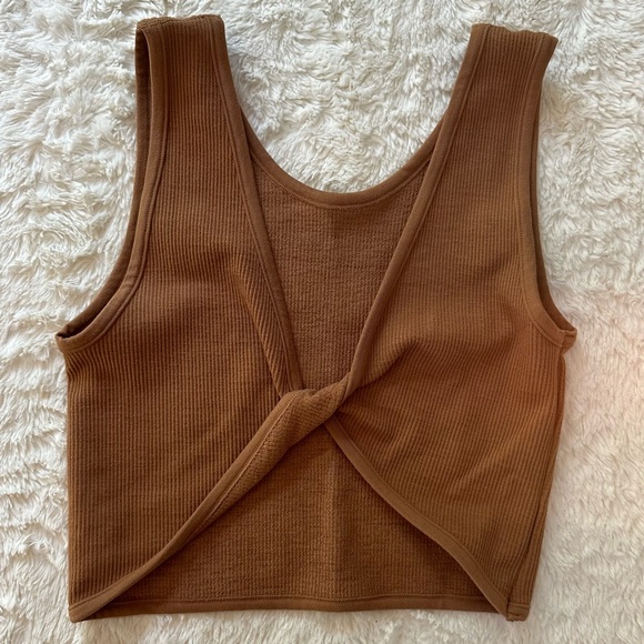 Urban Outfitters Out From Under Twist Tank (Black, Tan, M/L) - Picture 3 of 16
